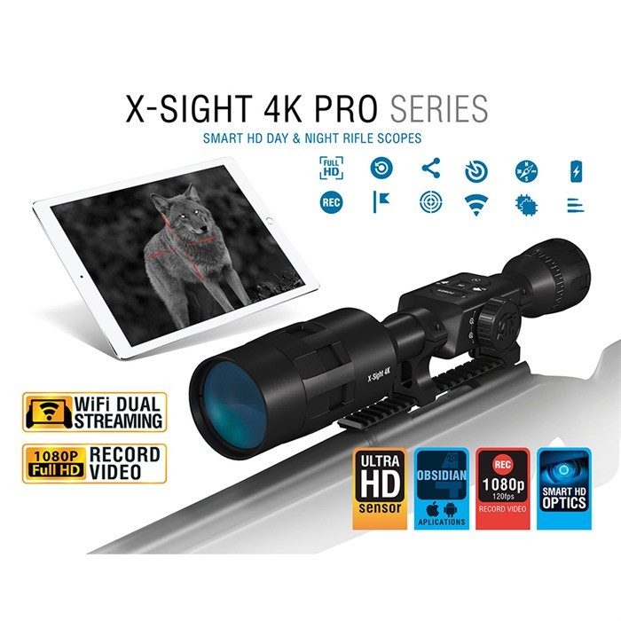 X-SIGHT 4K PRO 3-14X SMART DAY/NIGHT RIFLE SCOPE