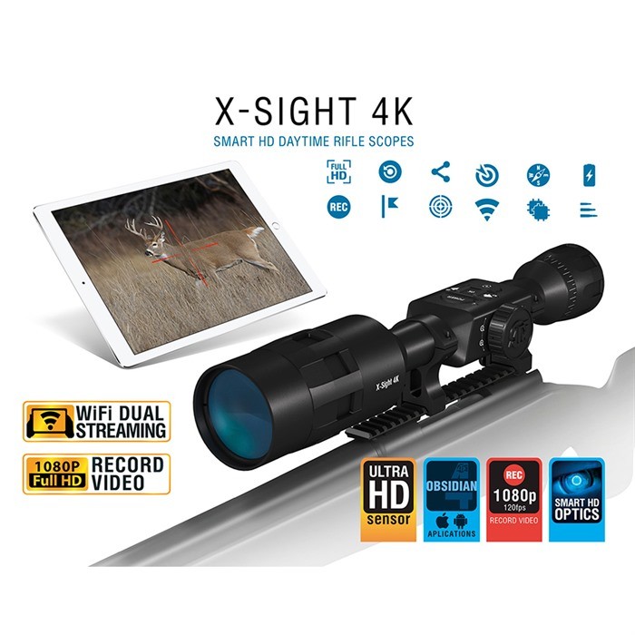 X-SIGHT 4K PRO 3-14X BUCK HUNTER SMART DAY TIME SCOPE