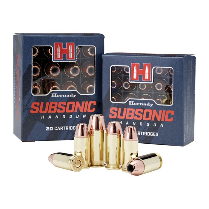 SUBSONIC HANDGUN 9MM LUGER AMMO