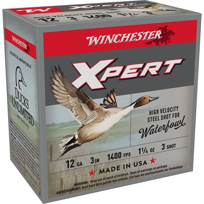 XPERT WATERFOWL 12 GAUGE 3'' #3 SHOT SHOTGUN AMMO