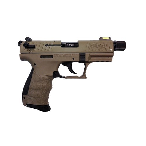 Walther P22 Tactical FDE 22LR 3.42'' Threaded Barrel 10rd