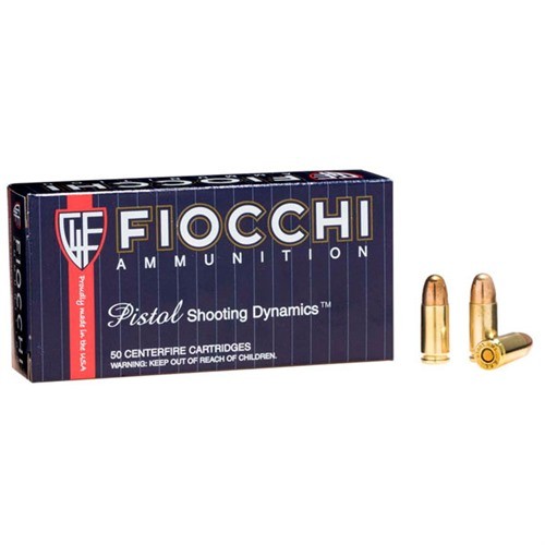 Fiocchi Shooting Dynamics 9mm 158gr FMJ-Subsonic 50/bx