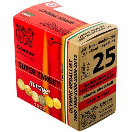 MIRAGE SUPER TARGET T1 12 GAUGE 2-3/4'' #8.5 SHOT SHOTGUN AMMO