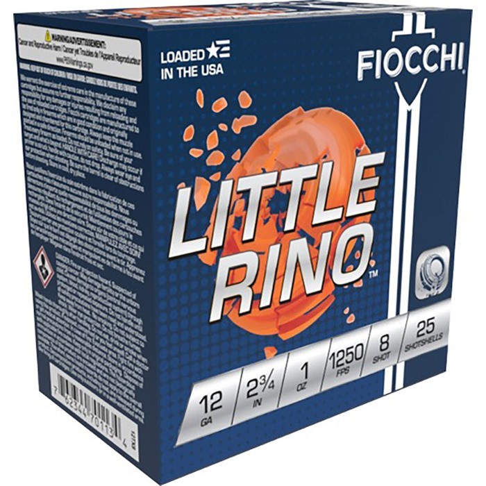 Fiocchi 12TX Target Load-Trap,Skeet & Sporting Clays 12ga 2 3/4in