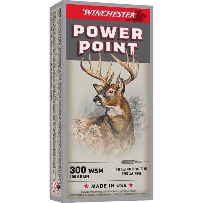 Winchester Ammo 300 WSM Super-X 180gr PP