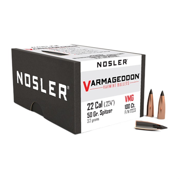 VARMAGEDDON 22 CALIBER (0.224'') FLAT BASE TIPPED BULLETS