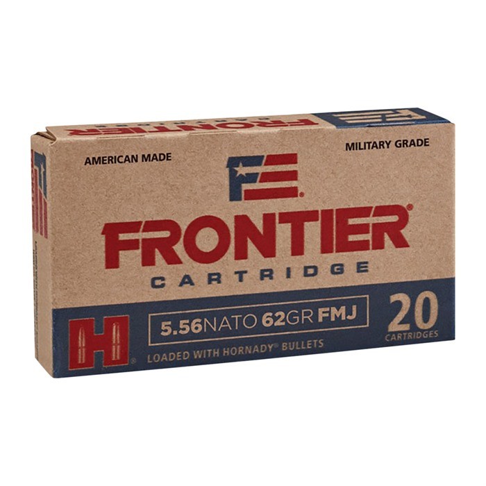 FRONTIER AMMO 5.56MM NATO 62GR FULL METAL JACKET