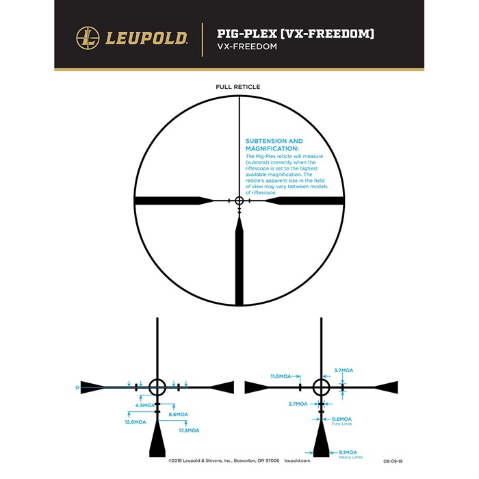 VX-FREEDOM 1.5-4X20MM SFP RIFLE SCOPE