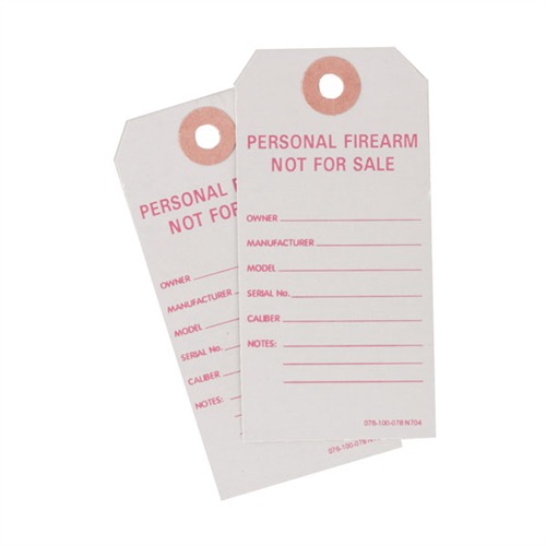 BATF ''PERSONAL FIREARMS'' TAGS