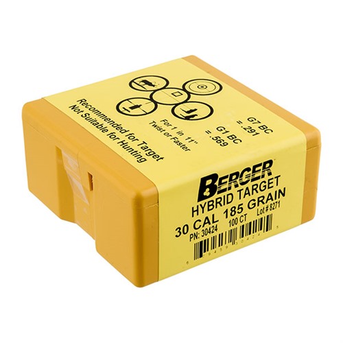HYBRID TARGET 30 CALIBER (0.308'') HYBRID BOAT TAIL BULLETS