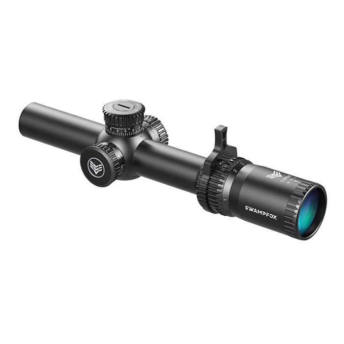 TOMAHAWK 1-4X24MM ILLUMINATED RIFLE SCOPE - TOMAHAWK LPVO 1-4X24MM SFP ILLUM. GUERRILLA DOT BDC BLACK