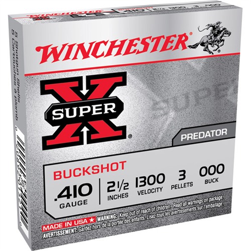 SUPER-X BUCKSHOT 410 BORE SHOTGUN AMMO