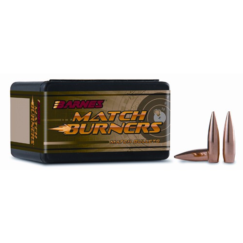 MATCH BURNER 22 CAL (.224'') HOLLOW POINT BOAT TAIL RIFLE BULLETS