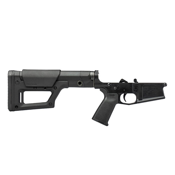 AERO PRECISION-M5 COMPLETE LOWER W/MOE GRIP & PRS LITE STOCK - M5 COMP LOWER RCVR W/ MAGPUL MOE & PRS LITE FOR AR .308 BLK