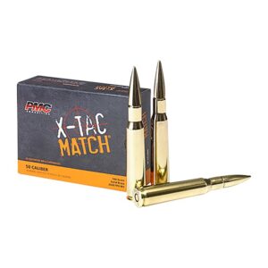 X-TAC MATCH 50 BMG RIFLE AMMO - X-TAC MATCH 50 BMG 740GR SOLID BRASS 10/BOX