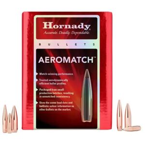 AEROMATCH 6MM/243 CALIBER (0.243”) HOLLOW POINT BOAT TAIL RIFLE
