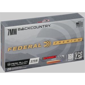 BARNES LRX COPPER 7MM BACKCOUNTRY RIFLE AMMO