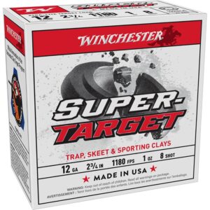 SUPER TARGET 12 GAUGE 2-3/4'' 1oz #8 SHOT SHOTGUN AMMO