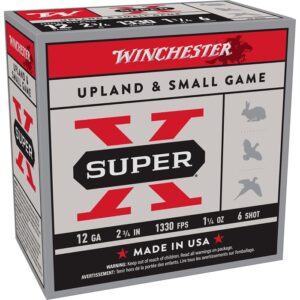 SUPER-X 12 GAUGE 2-3/4'' #6 SHOT 1330 FPS SHOTGUN AMMO