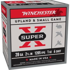 SUPER-X 28 GAUGE2-3/4'' #6 SHOT SHOTGUN AMMO