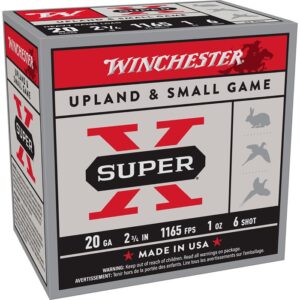 SUPER-X 20 GAUGE 2-3/4'' #6 SHOT SHOTGUN AMMO