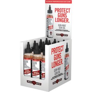 GUN-MAX GUN OIL – 4OZ SQUEEZE BOTTLE - 12 UNIT PDQ