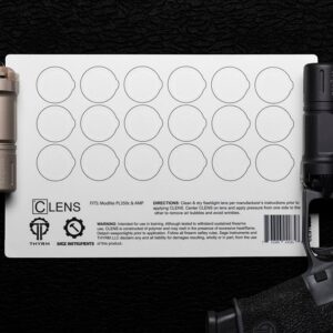 CLENS LENS PROTECTION FOR FLASHLIGHTS AND WEAPON LIGHTS