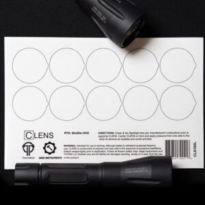 CLENS LENS PROTECTION FOR FLASHLIGHTS AND WEAPON LIGHTS