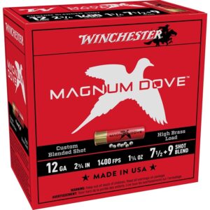 MAGNUM DOVE 12 GAUGE 2-3/4'' #7.5 & #9 SHOT SHOTGUN AMMO
