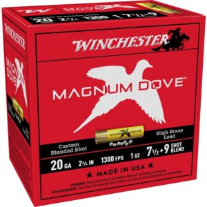 MAGNUM DOVE 20 GAUGE 2-3/4'' #7.5 & #9 SHOT SHOTGUN AMMO