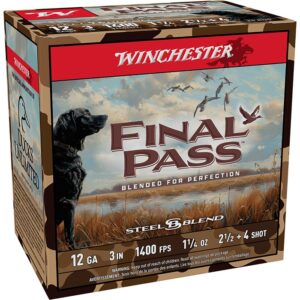 FINAL PASS 12 GAUGE 3” #2.5 & #4 SHOT BLEND SHOTGUN AMMO