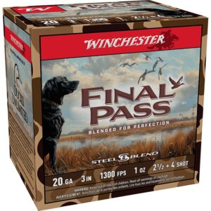 FINAL PASS 20 GAUGE 3” #2.5 & #4 SHOT BLEND SHOTGUN AMMO