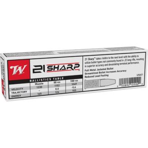 USA WHITE BOX 21 SHARP FULL METAL JACKET RIMFIRE AMMO