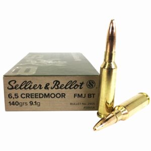 6.5MM CREEDMOOR 140GR FULL METAL JACKET BOAT TAIL AMMO - 6.5MM CREEDMOOR 140GR FULL METAL JACKET 500/CASE