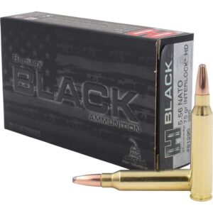 BLACK 5.56 NATO INTERLOCK HD SBR JACKETED SOFT POINT RIFLE AMMO