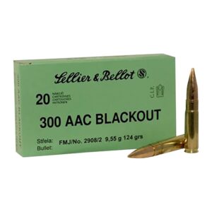 300 AAC BLACKOUT 124GR FMJ AMMUNITION