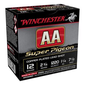 AA 12 GAUGE 2-3/4'' 1-1/4oz #7.5 SHOT SHOTGUN AMMO