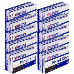 PISTOL KING AMMO 22 LONG RIFLE 40GR LEAD ROUND NOSE - 22 LONG RIFLE 40GR LEAD ROUND NOSE 500/BRICK