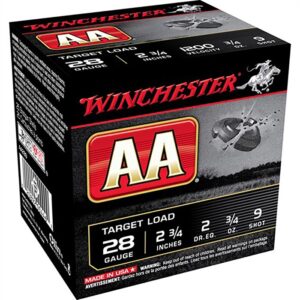 AA 28 GAUGE 2-3/4'' #9 SHOT SHOTGUN AMMO
