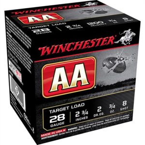 AA 28 GAUGE 2-3/4'' #8 SHOT SHOTGUN AMMO