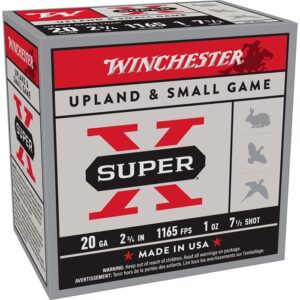 SUPER-X 20 GAUGE 2-3/4'' #7.5 SHOT SHOTGUN AMMO