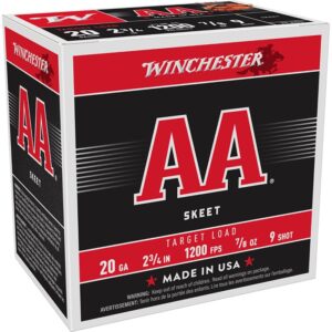 AA 20 GAUGE 2-3/4'' #9 SHOT SHOTGUN AMMO