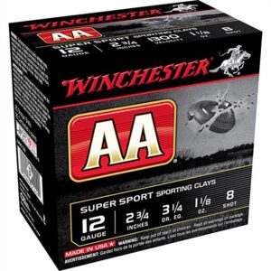 AA 12 GAUGE 2-3/4'' #8 SHOT SHOTGUN AMMO