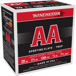AA SUPER SPORT SPORTING CLAYS 20 GAUGE SHOTGUN AMMO