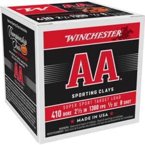 AA SPORTING CLAYS 410 BORE 2-1/2'' #8 SHOT SHOTGUN AMMO
