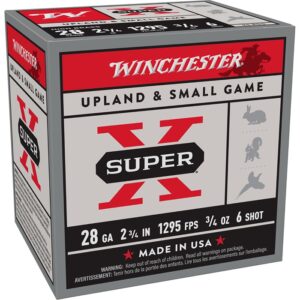 SUPER-X 28 GAUGE2-3/4'' #6 SHOT SHOTGUN AMMO