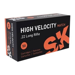 HIGH VELOCITY MATCH 22 LONG RIFLE AMMO - 22 LONG RIFLE 40GR ROUND NOSE 5000 CASE