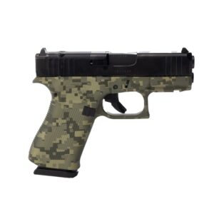 43X MOS CUSTOM 9MM DISTRESSED GREEN CAMO SEMI-AUTO HANDGUN