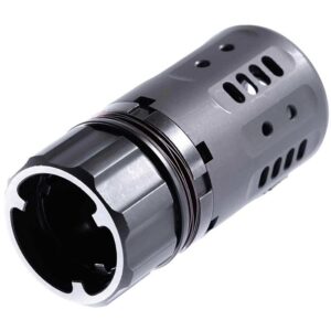 PYRO 2.0 ENHANCED MUZZLE BRAKE W/DA457 XENO & .45 CAL FRONT CAP