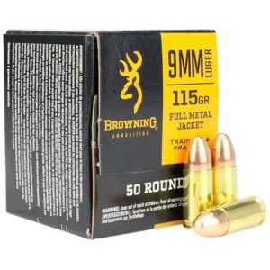 9MM LUGER FULL METAL JACKET HANDGUN AMMO